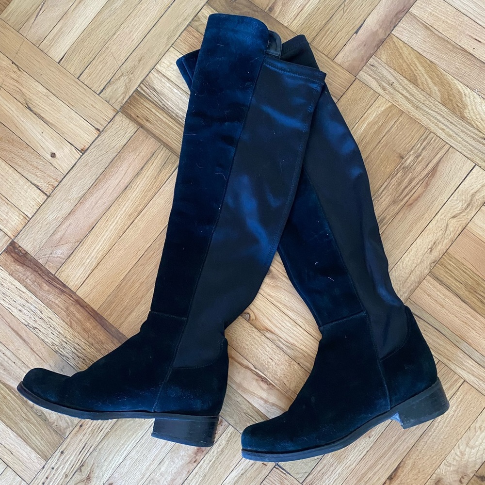 Blondo Velma water resistant over the knee boots in black suede